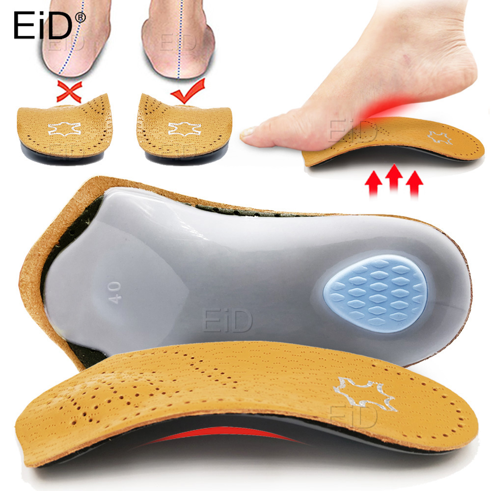 Men Shoes Eid - Leather orthotic Insoles OX Leg Heel