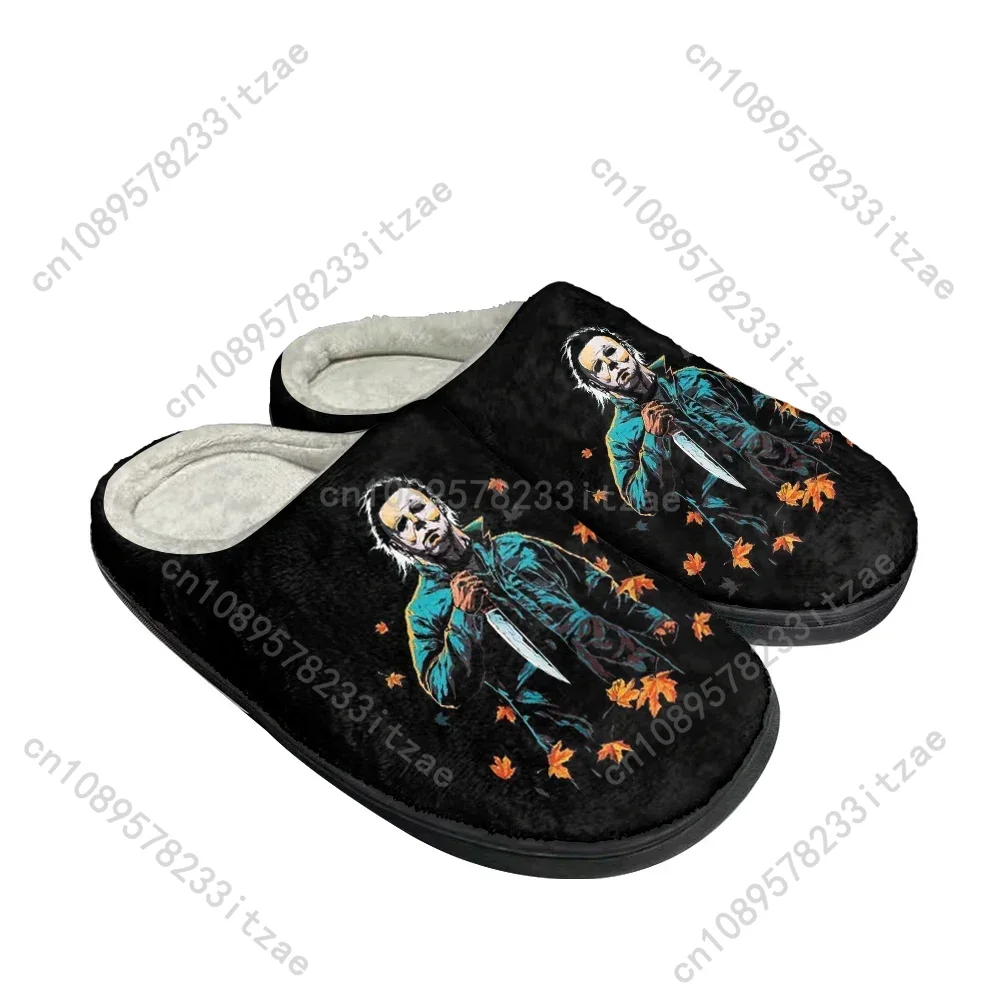 Men Shoes Myer - Terror Michael Myers Cotton Custom Slippers