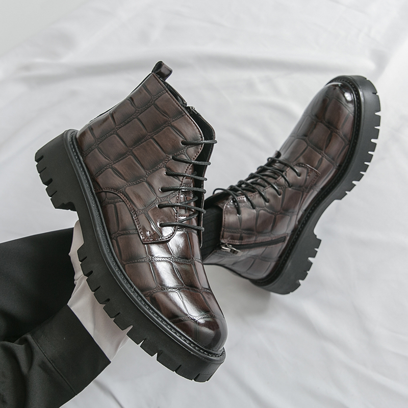 Men'S Shoes Quality Brands - Autumn Fashion Brand Men Crocodile Leather