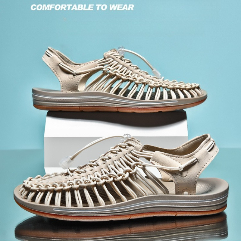 Men Shoes Essentials - Comfortable Lightweight Woven Sandals Men Summer