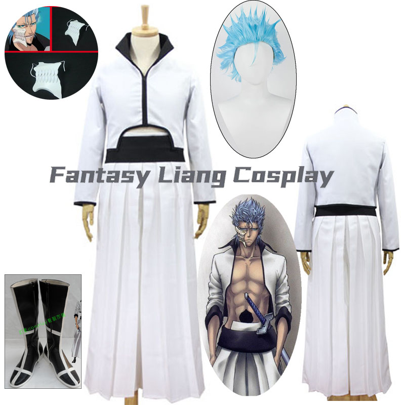 Men Shoes Japan - Anime Grimmjow Jeagerjaques Cosplay Costume Wig