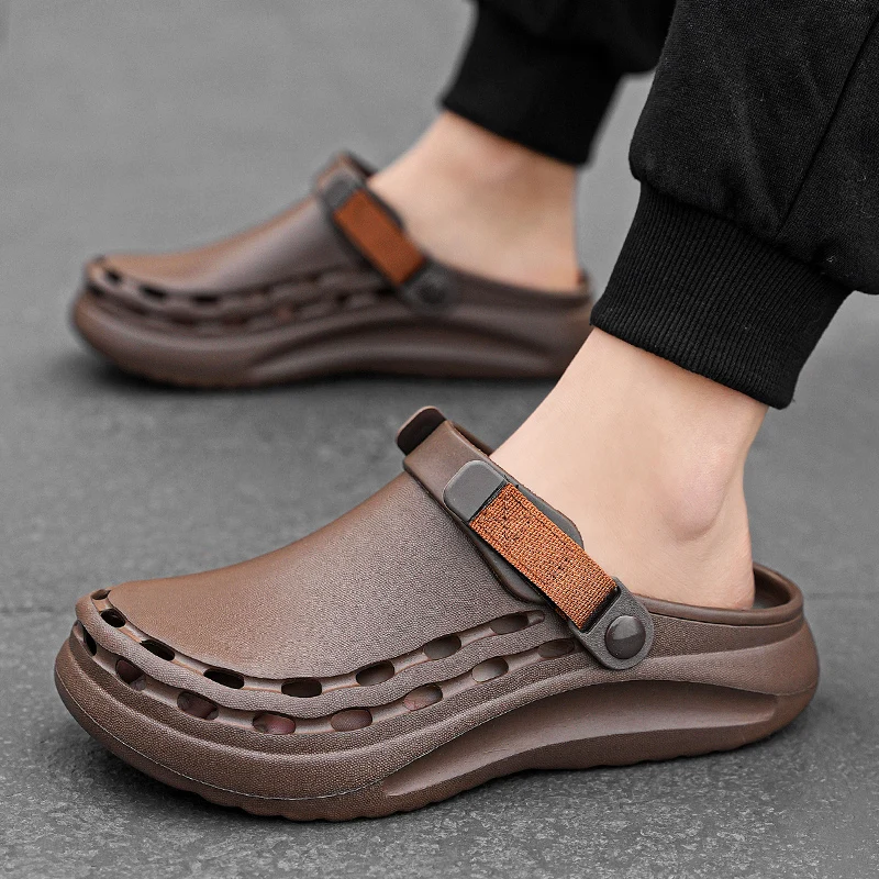 Men Shoes Essentials - Quick-Dry EVA Solid Color Mens Sandals