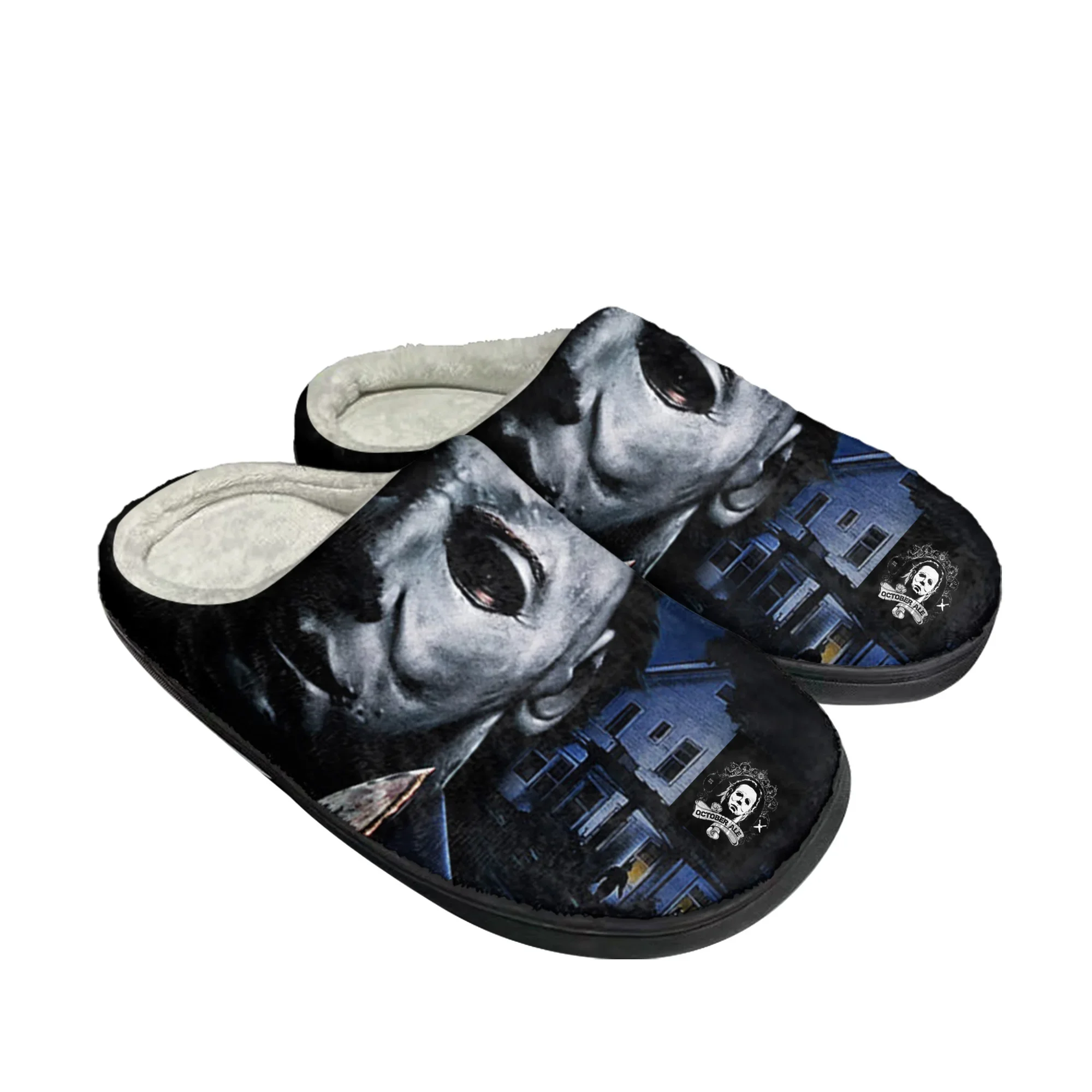 Men Shoes Myer - Horror Halloween Home Cotton Custom Slippers