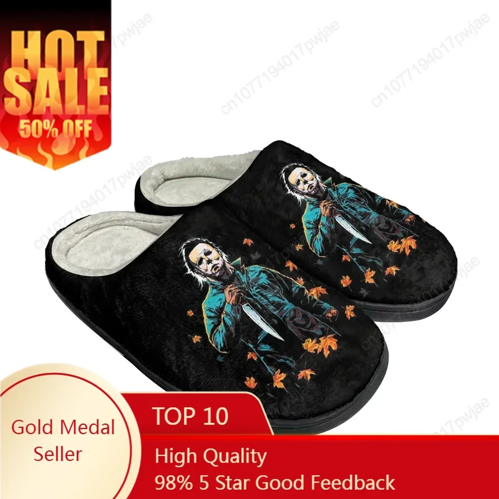 Men Shoes Myer - Terror Michael Myers Cotton Custom Slippers