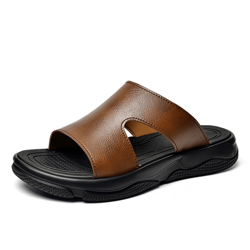Men's Leather Slide Sandals No - Men'S Shoes Qn 评论和价格