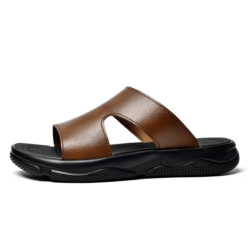 Men's Leather Slide Sandals No - Men'S Shoes Qn 评论和价格