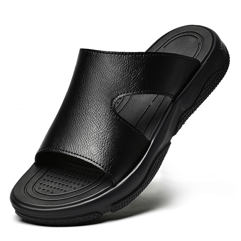 Men's Leather Slide Sandals No - Men'S Shoes Qn 评论和价格