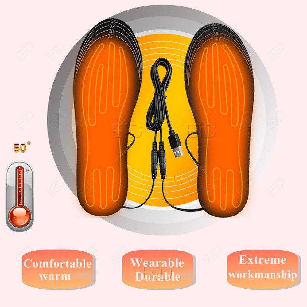 USB Heating Insoles Feet Winte - Men Shoes Eid 评论和价格