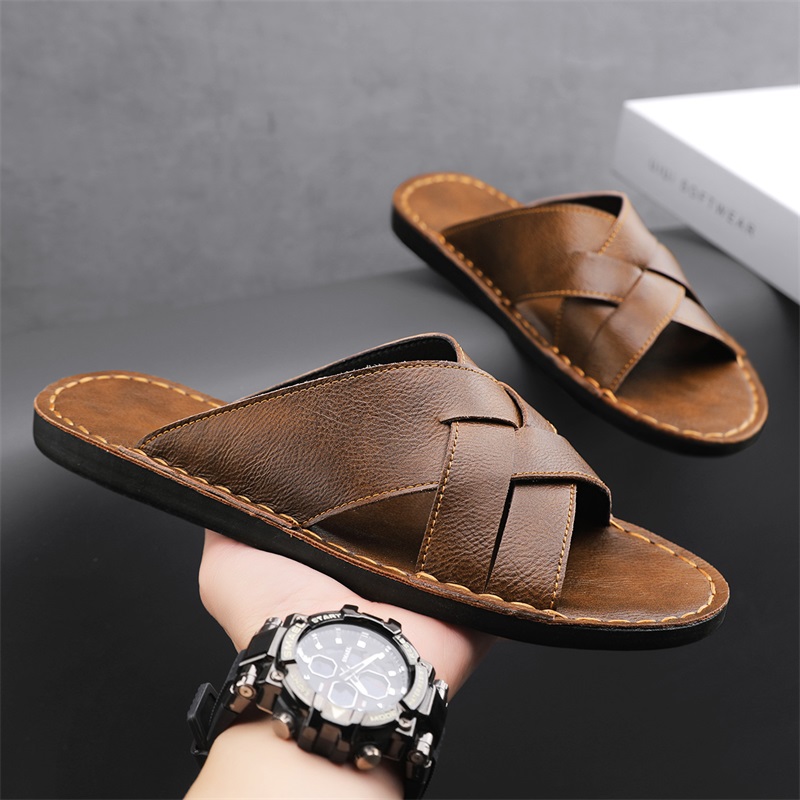 Genuine Leather Men Casual San - Men'S Shoes Qn 评论和价格