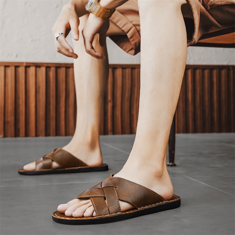 Genuine Leather Men Casual San - Men'S Shoes Qn 评论和价格
