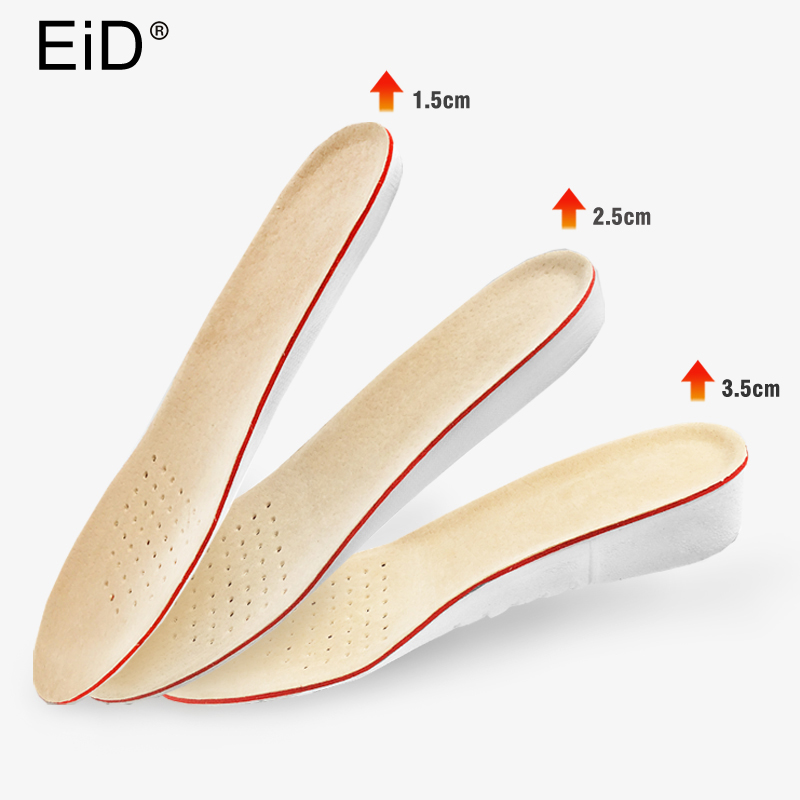 Genuine Leather Insoles Taller - Men Shoes Eid 评论和价格