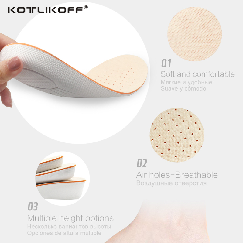 Genuine Leather Insoles Taller - Men Shoes Eid 评论和价格
