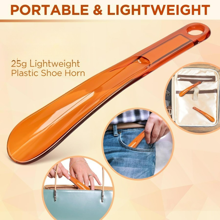 2-Pack Plastic Shoe Horn, Ligh - Men Shoes Essentials 评论和价格
