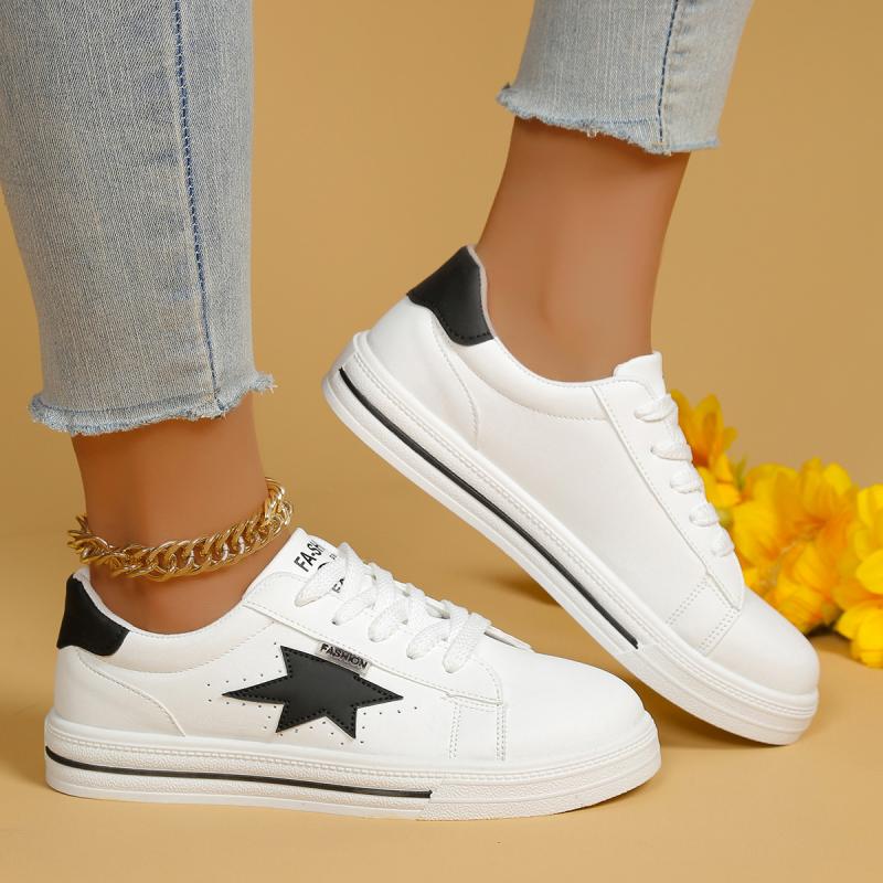 Fashion Spliced Star Decoratio - Casual Sneaker Low 评论和价格